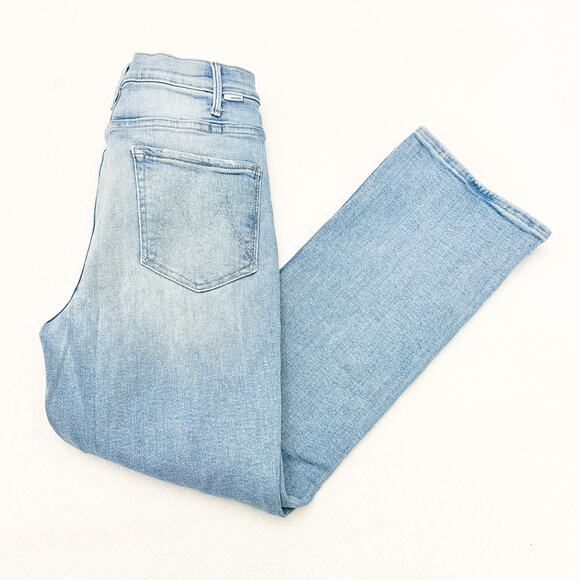 MOTHER Women's Straight Leg Jeans - Light Blue - Picture 9 of 9